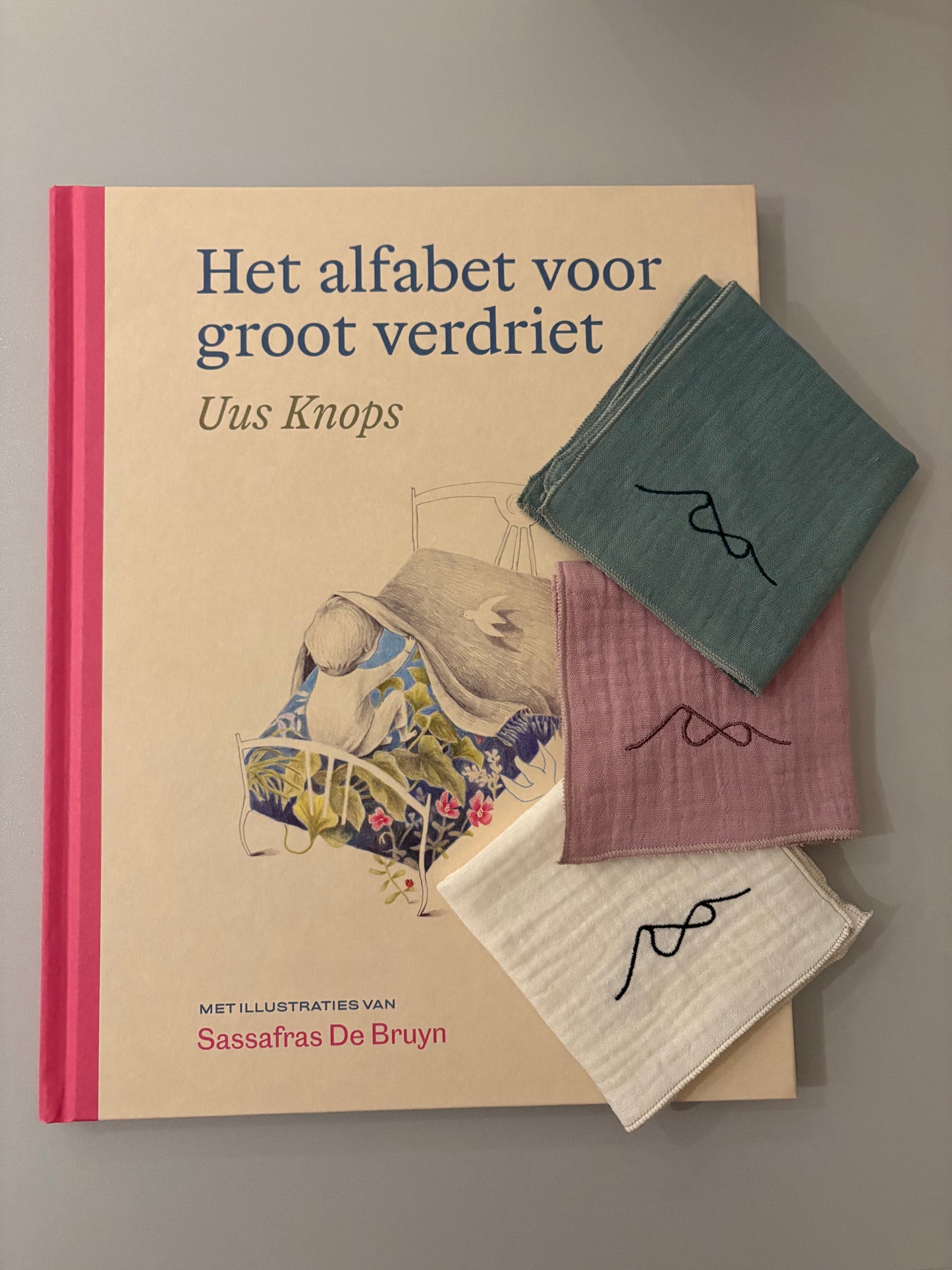 Zachte zakdoek (dusty pink)